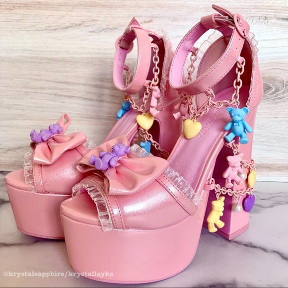 Dollskill Sugar Thrillz Sweet Loving Revelation Platform Heels Pastel Kawaii - Picture 6 of 11